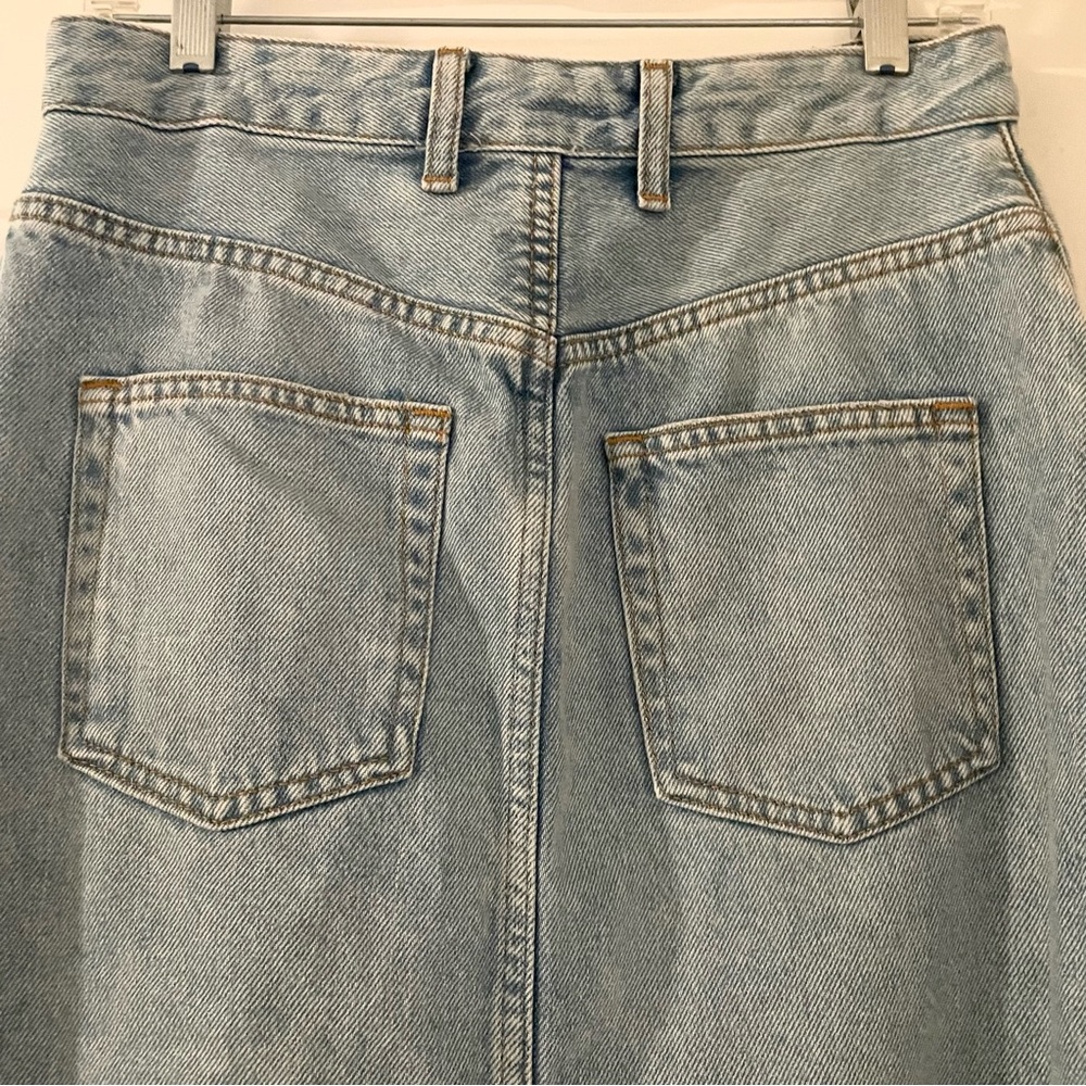 Pilcro Light Wash Denim Jean Skirt Sz 6 - Picture 6 of 11